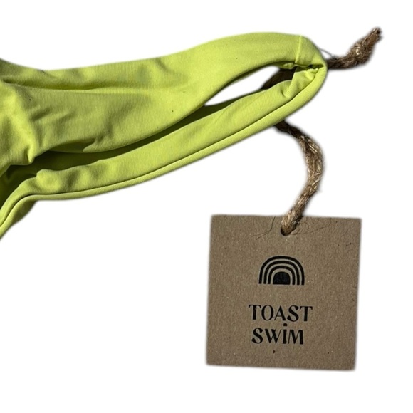 🌻NEW w/tags Free People x Toast Signature Skimpy Bikini Bottom in Daiquiri XL - Picture 4 of 14